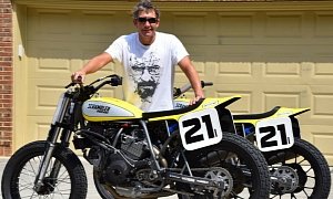 Troy Bayliss Is Back in Flat Track Action at the Springfield Mile II