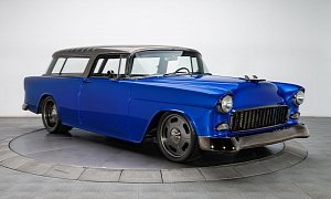 TruBlue Pearl 1955 Chevrolet Bel Air Nomad “Muscle Wagon” Hides LS3 V8 Surprise