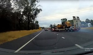 Truck Driver Fails to Spot a Highway Jam from Miles Away, Plows Through