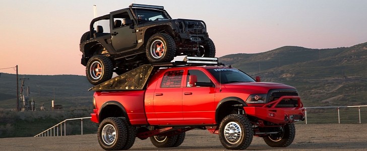 Truck Guru Has Tricked Out This 2014 Ram and 2014 Jeep Wrangler Beyond  Belief - autoevolution