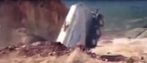 Truck Is Swallowed Up in a Matter of Seconds - Now You See It, Now You Don't