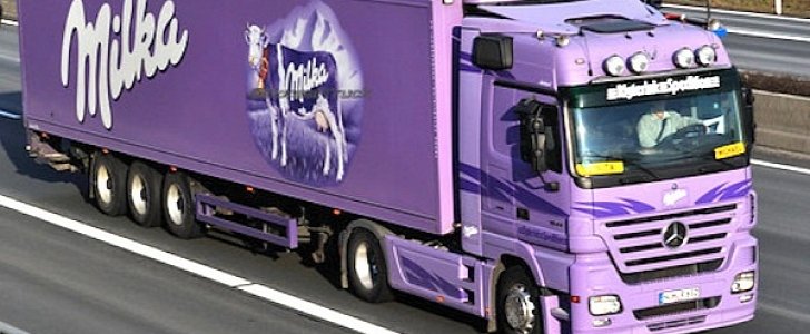 A Milka truck has gone missing with 20 tons of chocolate worth $55,000
