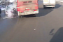 Truck Pushes Bus Onto Oncoming Lane Causing Extreme Crash