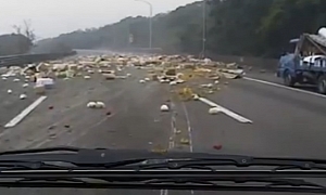 Truck Tire Bursts With Disastrous Consequences