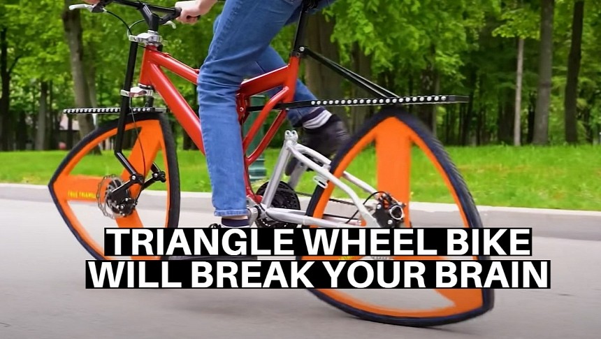 True Triangle is a functional, quite comfortable bike with triangle wheels