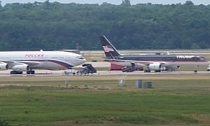 Trump Force One Spotted Next to Russian Jet at Dulles Airport, Embassy or Something Else?