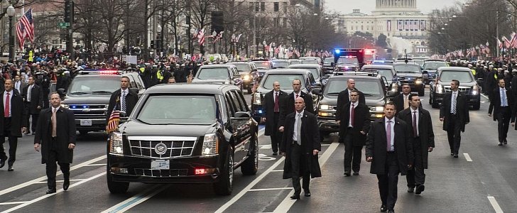 Donald Trump motorcade
