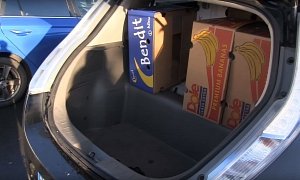 Trunk Space Test for Modern EVs Using Banana Boxes Is Ridiculous But Useful
