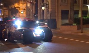 Tumbler Batmobile Driving in Monaco