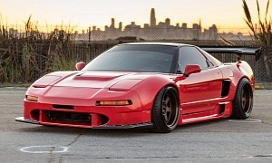 Slammed Widebody 1991 Acura NSX Is a Genuine One-Off With Fast & Furious Looks
