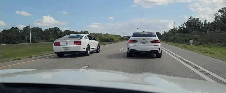 2007 Shelby GT500 takes on a G20 BMW M340i, both tuned