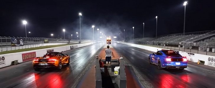 Tuned 2020 Ford Mustang Shelby GT500 Drag Races McLaren 720S