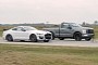 Tuned 2021 Ford F-150 Drags Mustang GT500 and “Freight Train” Seems Unstoppable