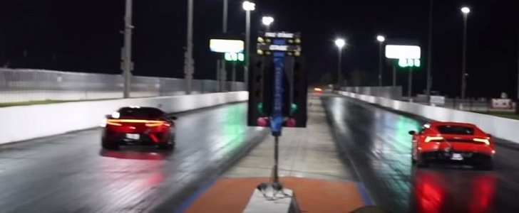 Tuned Acura NSX Drag Races Lamborghini Huracan