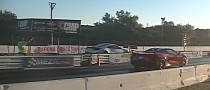 Tuned Acura NSX Drags Chevy Corvette Stingray, Someone Gets (Slightly) Hammered