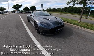 Tuned Aston DBS Superleggera Elegantly Travels the Autobahn at “Just” 200 MPH