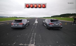 Tuned Audi RS 6 C7 vs. Tuned Audi RS 6 C8 Drag Race Is a Generational Duel