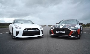 Tuned Audi RS 6 Drag Races Tuned Nissan R35 GT-R, They’re Pretty Close
