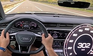 Tuned Audi RS 6 Takes Its Fat Booty to the Autobahn, Hits Over 187 MPH During POV Drive
