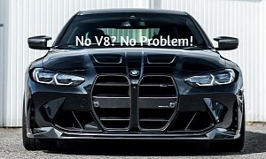 Tuned BMW M4 Is Pure European Muscle Bar the V8 Recipe
