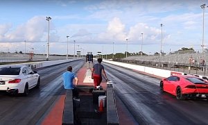 Tuned BMW M5 Drag Races Lamborghini Huracan, The Fight Is Brutal