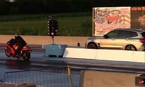 Tuned BMW X3 M Drags Hayabusa, GT-R, Twin Turbo R8, the Gap Is Not That Wide