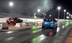 Tuned BMW X5 M Drag Races Challenger R/T Scat Pack 392, The Battle Is Brutal