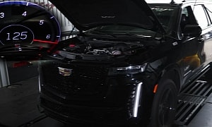 Tuned Cadillac Escalade-V Lays Down 695 Wheel Horsepower on the Hennessey Dyno