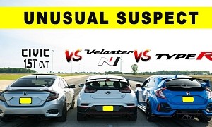 Tuned Civic Drag Races Civic Type R and Veloster N With Surprising Results