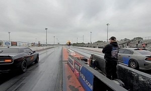 Tuned Dodge Charger Scat Pack Races Challenger Hellcat, Loser Learns Painful Lesson