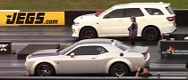 Tuned Dodge Durango Hellcat Races Challenger Redeye, Winner Escapes Death Blow