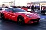 Tuned Ferrari F12 with Almost 800 HP Goes Drag Racing