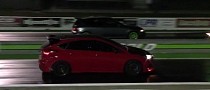 Tuned Ford Focus Uses Precision NX2 Turbo to Stun Both Truck and Rival Hatch