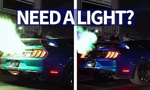 Tuned Ford Mustang Thinks It's a Fire-Spitting Dragon, Puts On a Light Show Like No Other