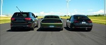 Tuned Jeep Trackhawk Drag Races Tuned BMW 340i, Stock Challenger Hellcat Loses Every Time