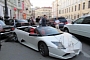 Tuned Lamborghini Murcielago Crashes into 5 Cars in Russia