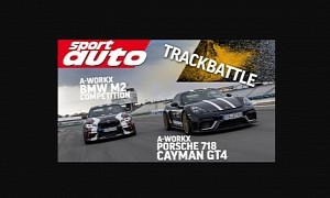 Tuned M2 Competition Track Battles Modded Cayman GT4 and It's a Bit Embarrassing