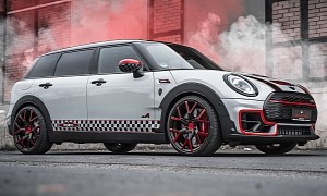 Tuned MINI JCW Clubman Wears Red Lipstick, New Shoes, Looks Ready for a Night Out