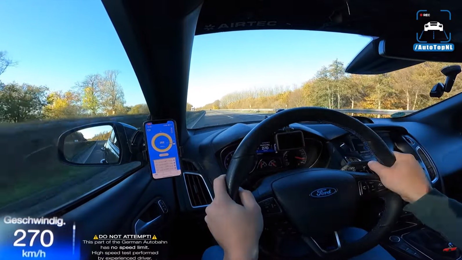 Tuned Ford Focus RS Tries to Its Top on the Doesn't Have Room - autoevolution