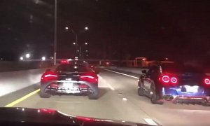 Tuned Nissan GT-R Drag Races Modded McLaren 720S, Whipping Occurs