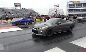 Tuned Nissan GT-R Drags Two Modded R35s; It's So Close You Might Faint From the Thrills