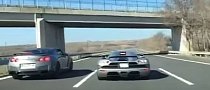 Tuned Nissan GT-R Fights Koenigsegg CCX on Highway, Savage Street Racing Ensues