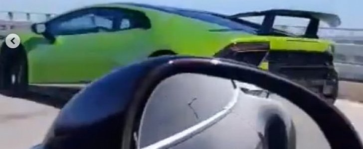 Tuned Porsche 911 Turbo S Drag Races Lamborghini Huracan Performante