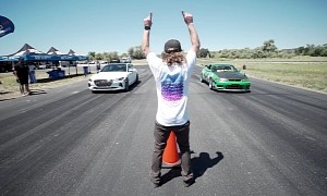Tuned R33 Nissan Skyline GT-R Drag Races Tuned Genesis G70, Gets Humiliated