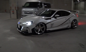 Tuned Toyota GT 86 Brings the Apocalypse in Underground Parking