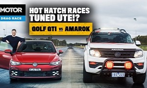 Tuned VW Amarok V6 Challenges Golf GTI to a Drag Race, Bites More Than It Can Chew