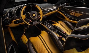 Tuner Brings Out the Color Within the Ferrari 458, Interior Work Is off the Scale