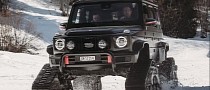 Tuned Mercedes G-Class on Tracks Gets Unleashed in the Alps to Bother Posh Skiers