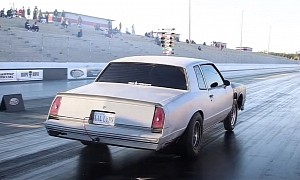 Turbo Chevy Monte Carlo Looks Like a Barn Find, Rips at the Drag Strip