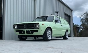 Turbo I-4 Swapped 1980s Corolla Panel Van is Aussie Restomodding at its Best